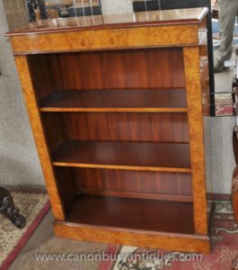 Regency Open Front Bücherregal in Walnut Bücherregale