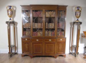 Sheraton Breakfront Bücherregal Bücher Fall Englisch Möbel