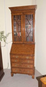 Walnuss Viktorianische Sekretärin Bücherschrank Bureau Cabinet Desk