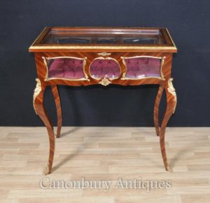 Französisch Louis XVI Schrank Vitrine Schmuck Bijouterie