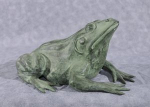 Französische Bronze Froschbrunnen Kröte Garten Skulptur Statue