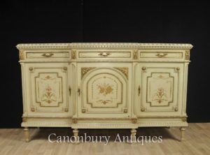 Französischer klassischer gemalter Schrank Sideboard Server