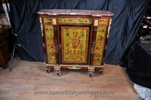 Französisches Imperium Sideboard Cabinet Intarsien Inlay Chest