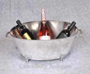 George III Silber Platte Weinkühler Eimer Champagner Pflanzer