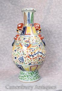 Solo China Qianlong Porcelana Dragon Urna Jarrón China Cerámica
