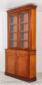 Victorian Libary Bookcase - Antike Vitrine um 1860