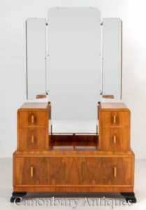 Vintage Art Deco Schminktisch Circa 1930