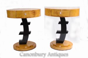 Art Deco Beistelltische - Paar Euro Occasional Furniture