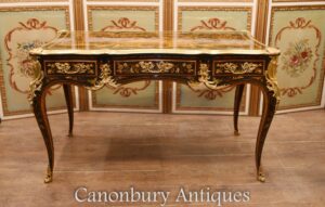 Empire Bureau Plat Desk - Französisches Intarsien-Inlay