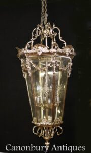 Regency Silver Plate Lantern - Leichter Kronleuchter