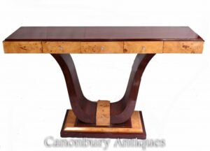 Breiter Art-Deco-Konsolentisch - Vintage Hall Interiors