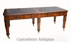 Doppelter antiker Partner-Schreibtisch - Gillows Mahagoni 1860
