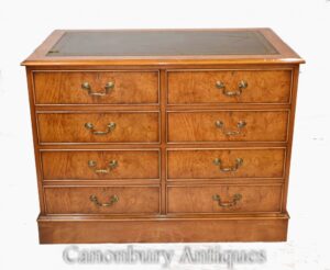 Regency Aktenschrank - Double Chest Drawers Satinwood