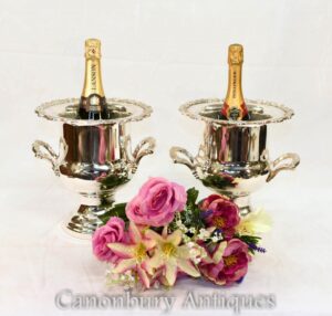 Silver Plate Champagner Eimer - Victorian Wine Cooler Bucket